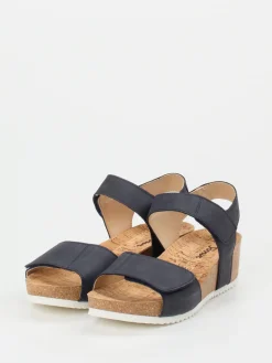 – Keilsandalette aus Kalbleder dunkel*Sioux Clearance