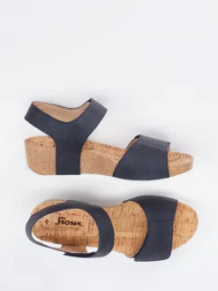 – Keilsandalette aus Kalbleder dunkel*Sioux Clearance