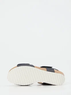 – Keilsandalette aus Kalbleder dunkel*Sioux Clearance