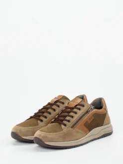 – Komfort-Sneaker aus Veloursleder Sandbeige*Sioux Discount