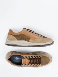 – Komfort-Sneaker aus Veloursleder Sandbeige*Sioux Discount