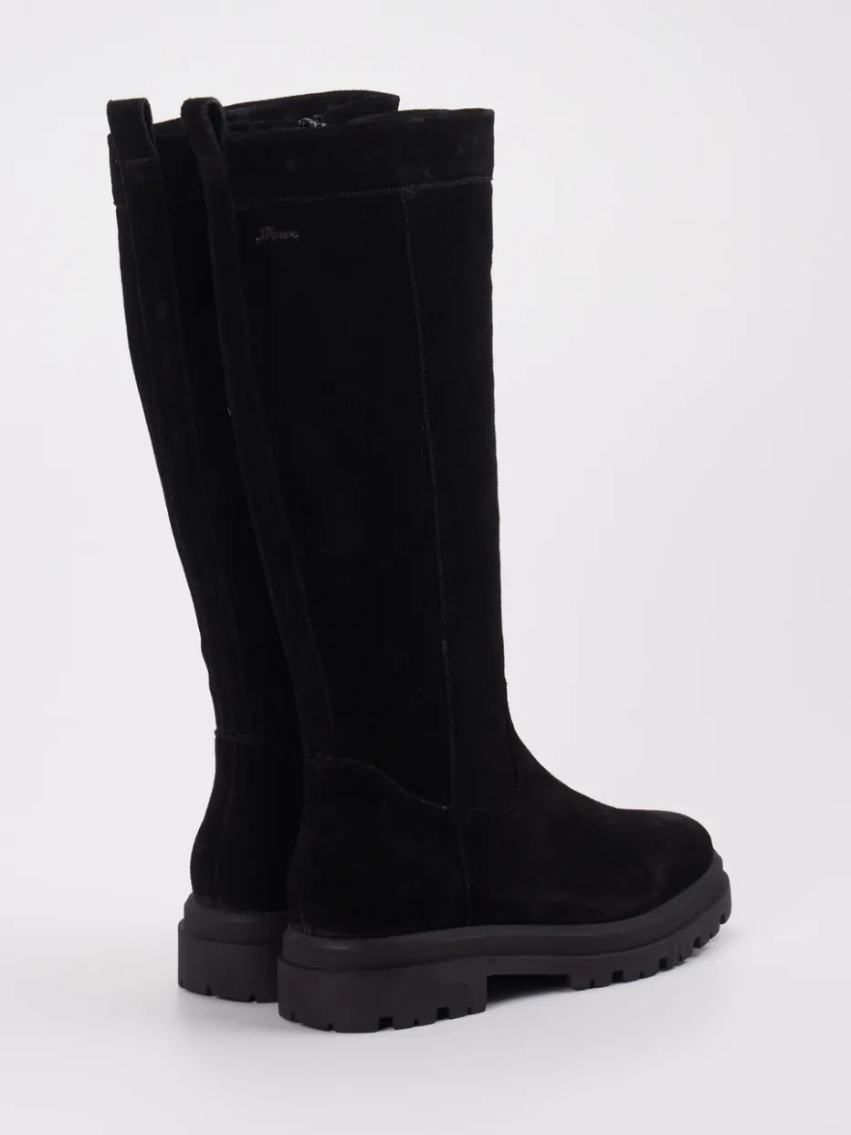 Damen Sioux – Langschaftstiefel aus Veloursleder