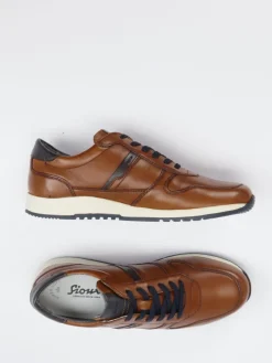 – Leder-Sneaker aus Kalbleder cognac*Sioux Outlet
