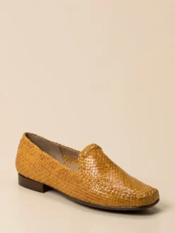 – Loafer aus Flechtleder in Safran*Sioux New