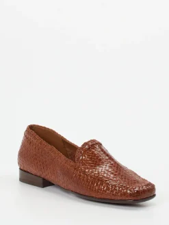– Loafer aus Flechtleder kastanien*Sioux Hot