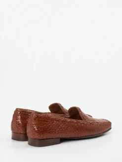 – Loafer aus Flechtleder kastanien*Sioux Hot