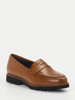 – Loafer aus Kalbleder cognac*Sioux New