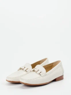 Damen Sioux – Loafer aus Lammleder in Creme