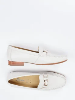 Damen Sioux – Loafer aus Lammleder in Creme