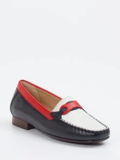 Damen Sioux – Loafer aus Lammleder in Color-Blocking
