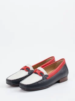 Damen Sioux – Loafer aus Lammleder in Color-Blocking