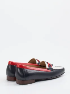 Damen Sioux – Loafer aus Lammleder in Color-Blocking