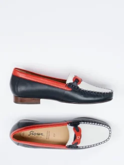 Damen Sioux – Loafer aus Lammleder in Color-Blocking