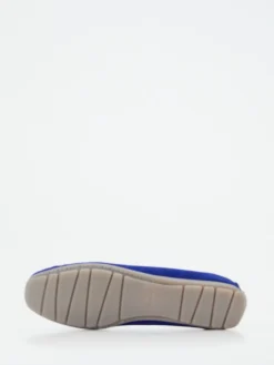 Damen Sioux – Loafer aus Veloursleder in Kobalt