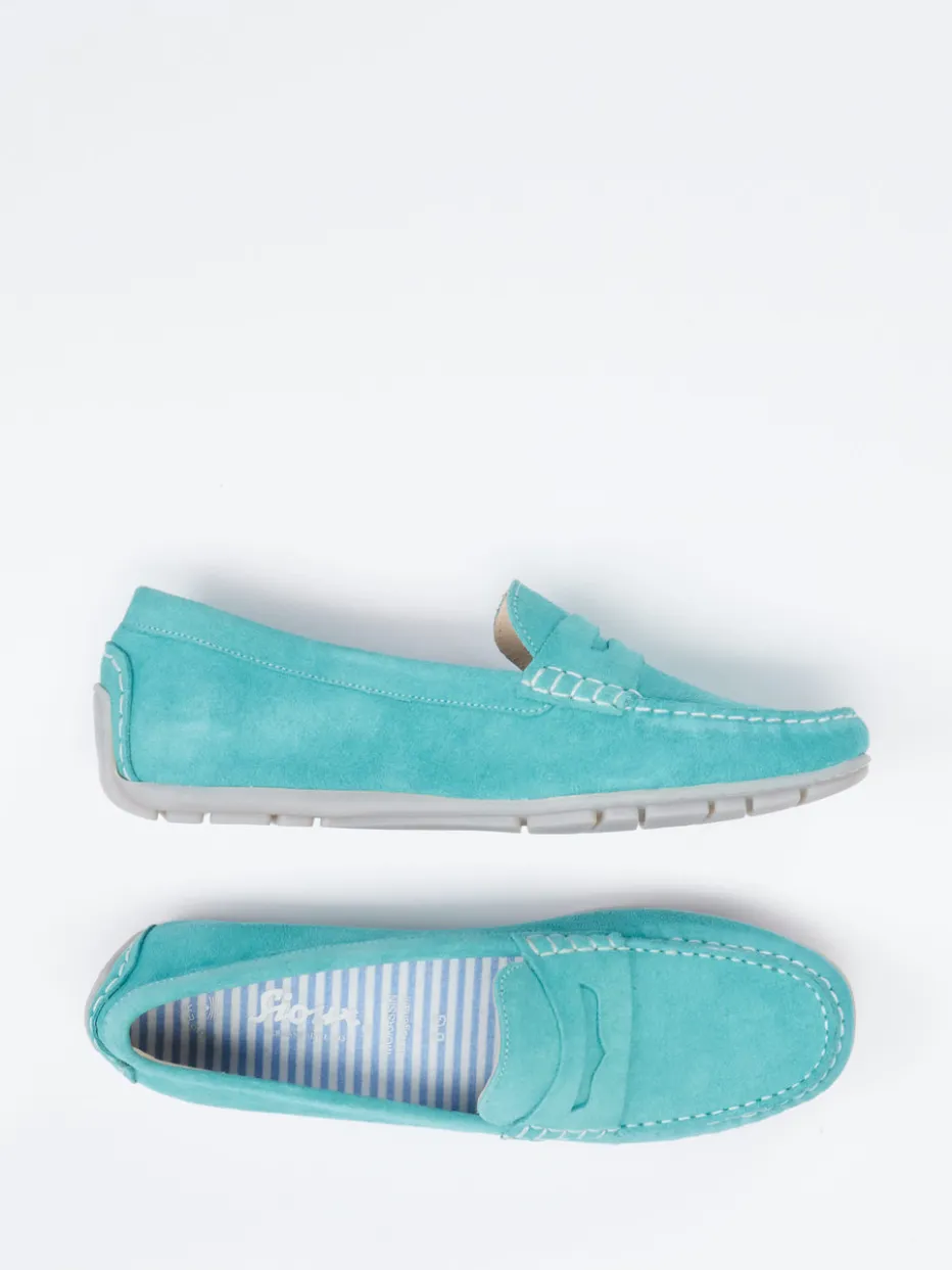 – Loafer aus Veloursleder türkis*Sioux