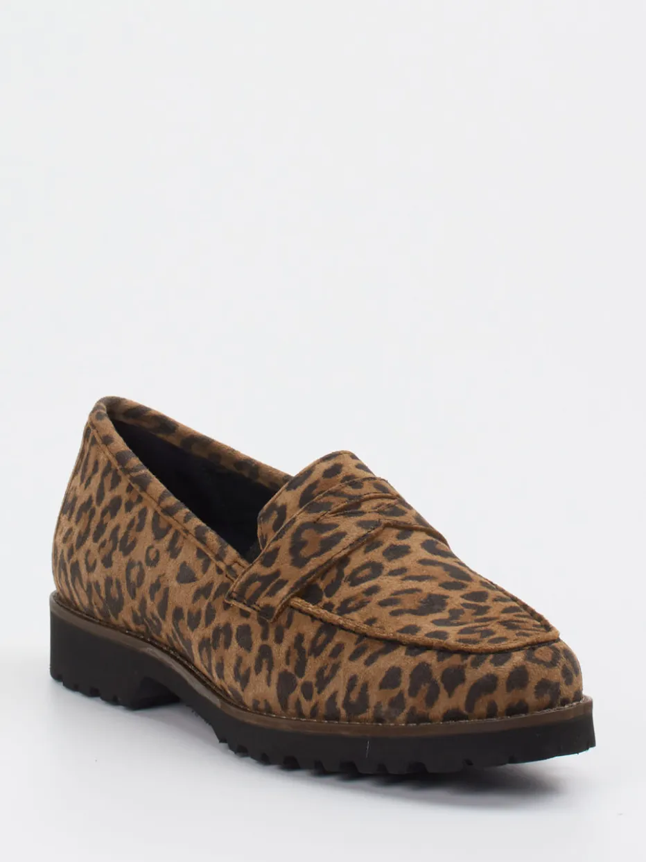 – Loafer aus Veloursleder in Leoprint*Sioux Discount