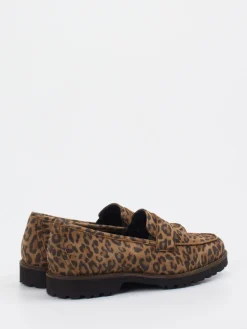 – Loafer aus Veloursleder in Leoprint*Sioux Discount