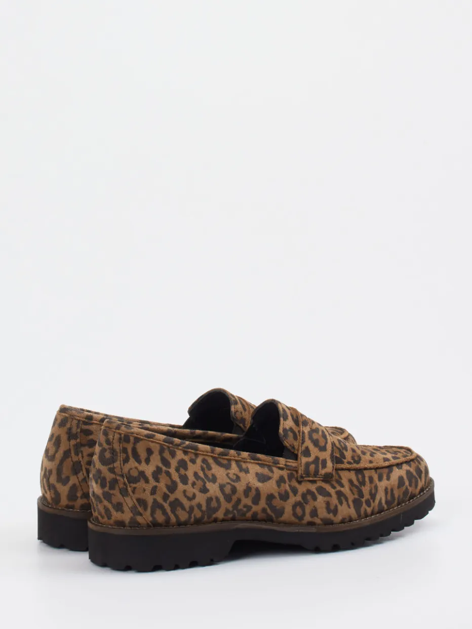 – Loafer aus Veloursleder in Leoprint*Sioux Discount