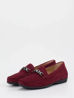 – Loafer aus Veloursleder in Bordeaux*Sioux Sale