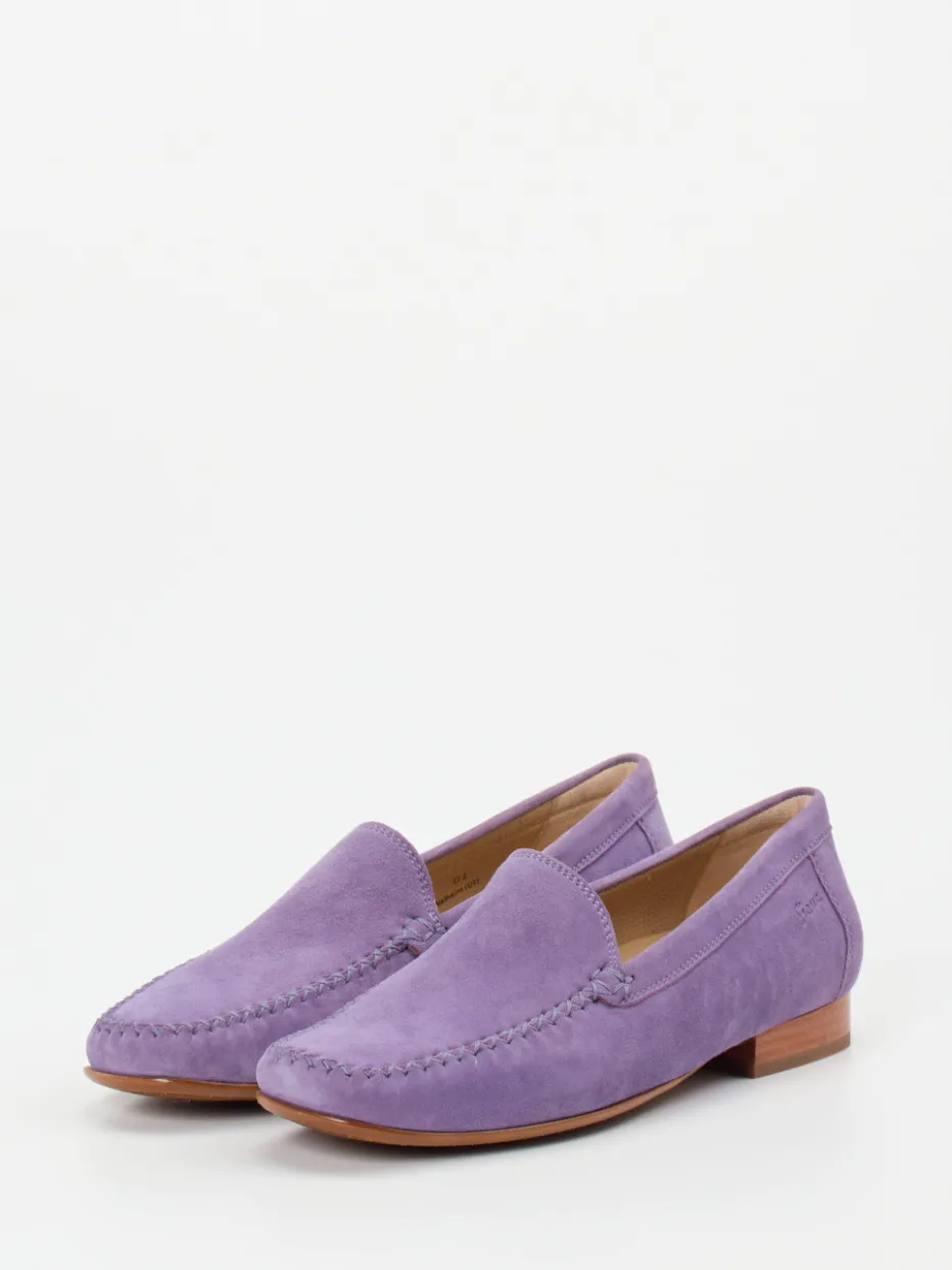 Damen Sioux – Loafer aus Veloursleder in Flieder