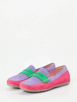 – Loafer aus Veloursleder in Color-Blocking*Sioux New