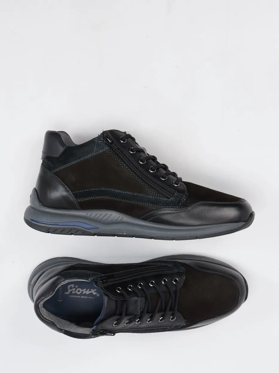 Herren Sioux – Mid-Top-Schnürschuh aus Nubukleder