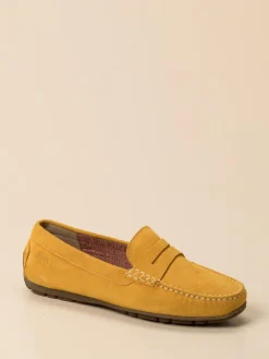 – Mokassin aus Veloursleder in Senf*Sioux Sale