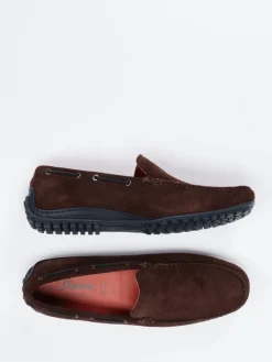 Herren Sioux – Mokassin aus Veloursleder dunkel