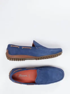 – Mokassin aus Veloursleder kobalt*Sioux New