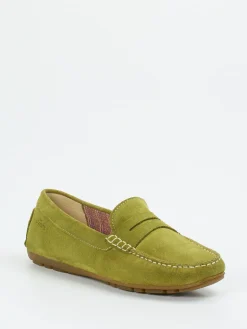 – Mokassin aus Veloursleder in Oliv*Sioux Clearance