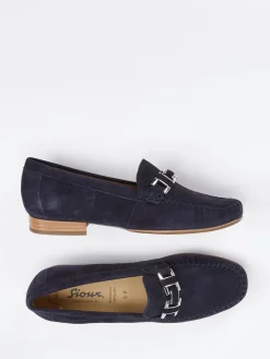 – Mokassin-Loafer aus Veloursleder Dunkel*Sioux Outlet