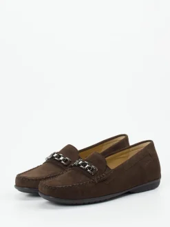 Damen Sioux – Mokassin-Loafer aus Veloursleder