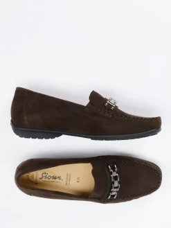 Damen Sioux – Mokassin-Loafer aus Veloursleder