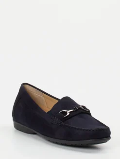 – Mokassin-Slipper aus Veloursleder Dunkel*Sioux Outlet