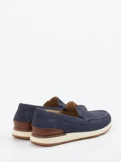 Herren Sioux – Mokassin-Slipper aus Nubukleder dunkel