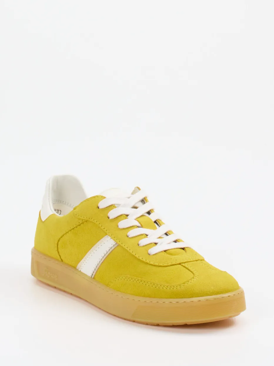 – Retro-Sneaker aus Veloursleder Senf*Sioux Discount