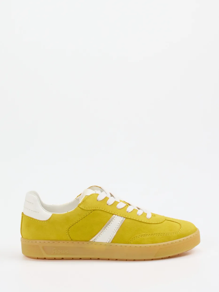 – Retro-Sneaker aus Veloursleder Senf*Sioux Discount