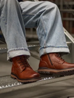 Herren Sioux – Schnürboots aus Glattleder in