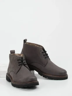 Herren Sioux – Schnürboots aus Nubukleder Anthrazit