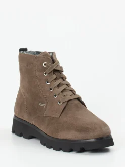 – Schnürboots aus Veloursleder taupe*Sioux Online