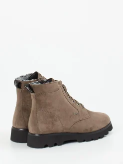 – Schnürboots aus Veloursleder taupe*Sioux Online