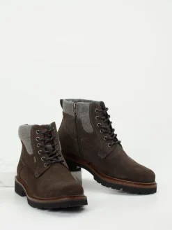 – Schnürboots aus Veloursleder dunkelbraun*Sioux Clearance