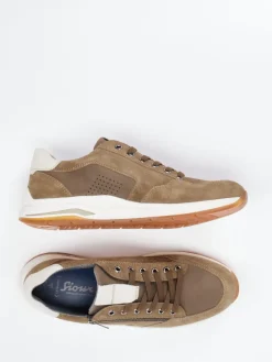 – Schnürschuh aus Veloursleder oliv*Sioux Best