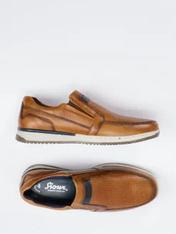 – Slipper aus Leder in Cognac*Sioux Sale