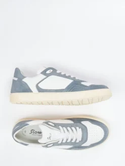 – Sneaker aus Kalbleder Offwhite-Blaugrau*Sioux Sale