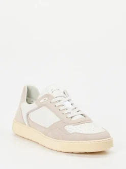 – Sneaker aus Kalbleder und Veloursleder Offwhite*Sioux Outlet
