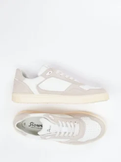 – Sneaker aus Kalbleder und Veloursleder Offwhite*Sioux Outlet