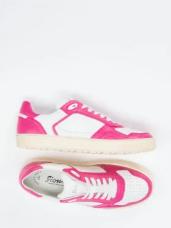 – Sneaker aus Kalbleder in Pink-*Sioux New