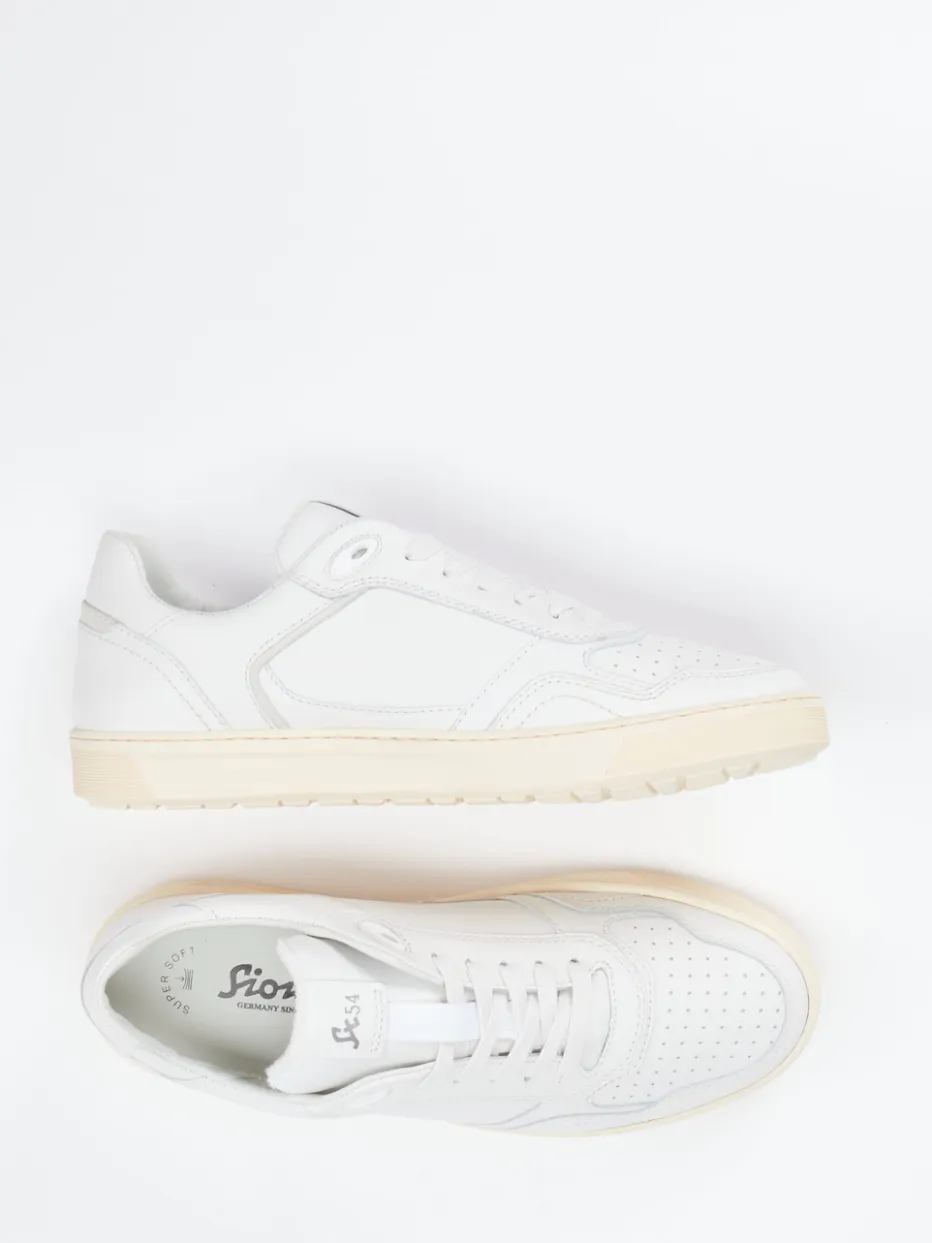– Sneaker aus Kalbleder in Off-White*Sioux Hot