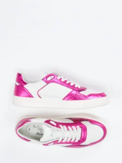 Damen Sioux – Sneaker aus Lammnappa mit Metallic-Pink